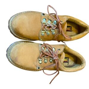 Skechers Vintage Leather Work Shoes Size 7.5 Women Oli‎ Resistant Outsole